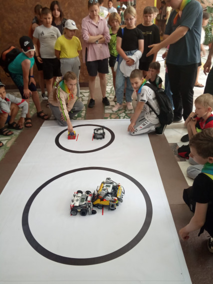 Прошёл первый районный роботехнический фестиваль &quot;Робосумо - Спасатели&quot;.